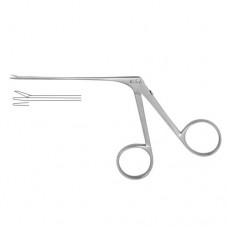Micro Alligator Forceps Smooth-Straight Stainless Steel, 8 cm - 3" Jaw Size 4.0 x 0.6 mm
